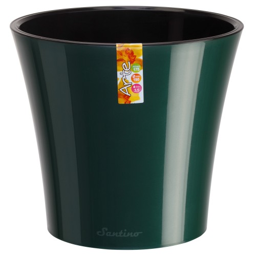Горшок для цветов с автополивом Арте (5 л.) зеленый-черный