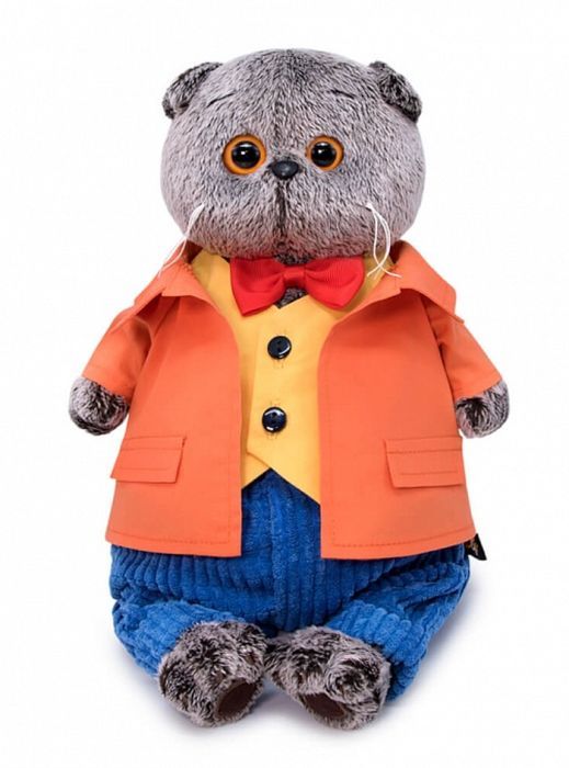 Ks19-160 Басик в оранжевом пиджаке мягкая игрушка