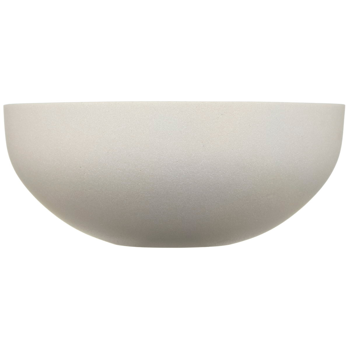 WB-CREAM-30 Кашпо IDEALIST Stone Wide Bowl, искусственный камень, светло-серый, Д30 В13 см