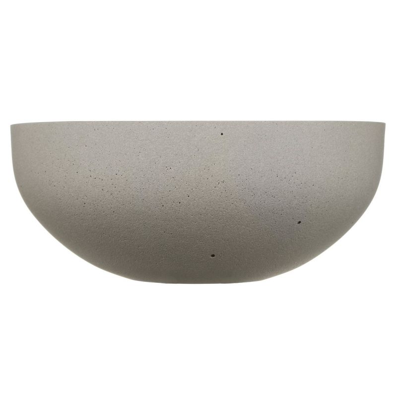 Кашпо для цветов IDEALIST Stone Wide Bowl, пепельно-серый, Д30 В13 см WB-CEMENT-30